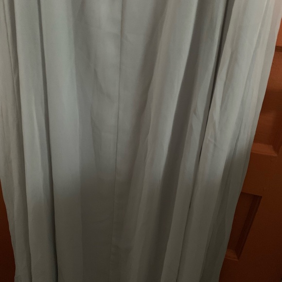 Anthropology BHLDN soft grey elegant  Chiffon dress NWT S 16 - Picture 12 of 16